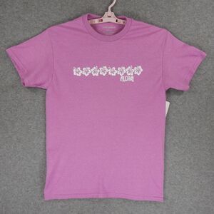 Aloha Hibiscus Hawaii Womens TShirt Large Pink HI Tropical Flower Kona Marlin